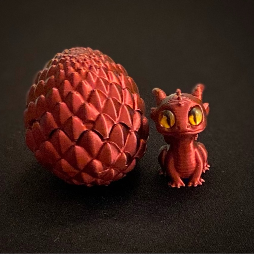 Metallic Dragon Egg and Baby Dragon Toy Set Is Dramatic and Special - Choose One - Picture 5 of 11